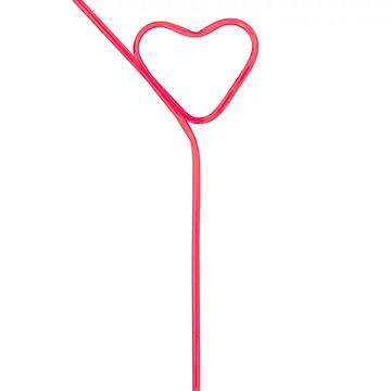 Heart Straw Reusable - 10 Pack