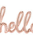 HELLO Rose Gold Script Balloon