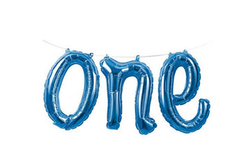 ONE Script Balloon - Blue
