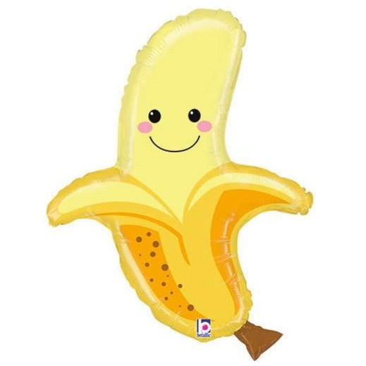 yellow smiling banana balloon