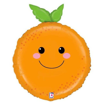 smiling orange balloon