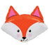 orange fox head balloon