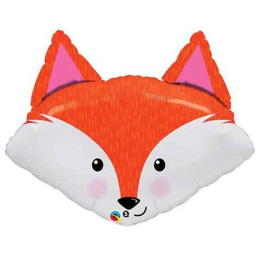orange fox head balloon