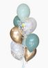 jade green latex balloons