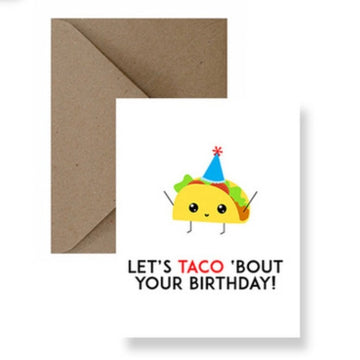 taco bout your birthday greeting card
