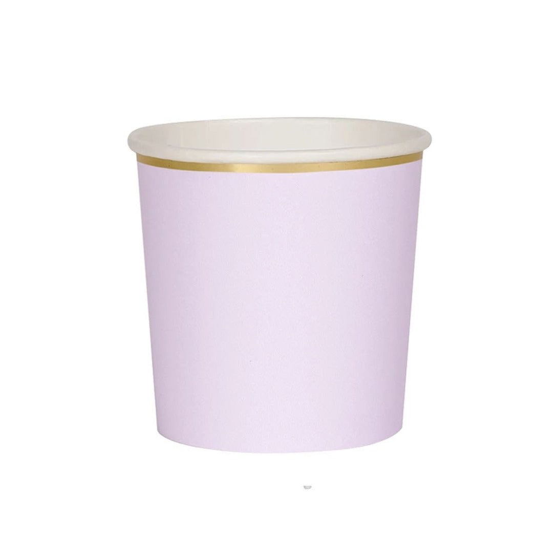 lilac paper party cup