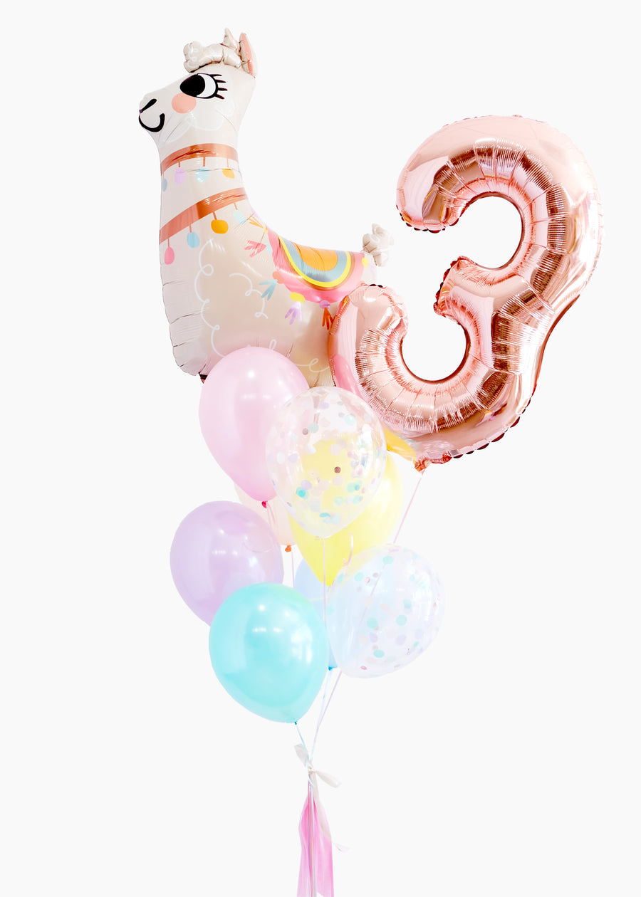 Alpaca Birthday Balloongram