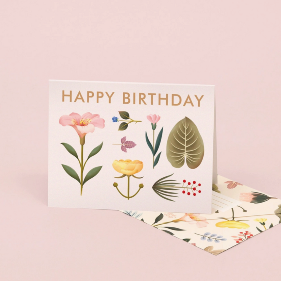 Lush Botany Birthday Card