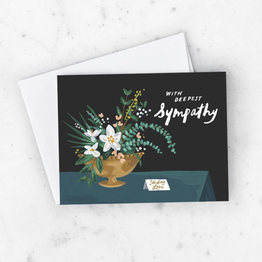 with deepest sympathy greeting card
