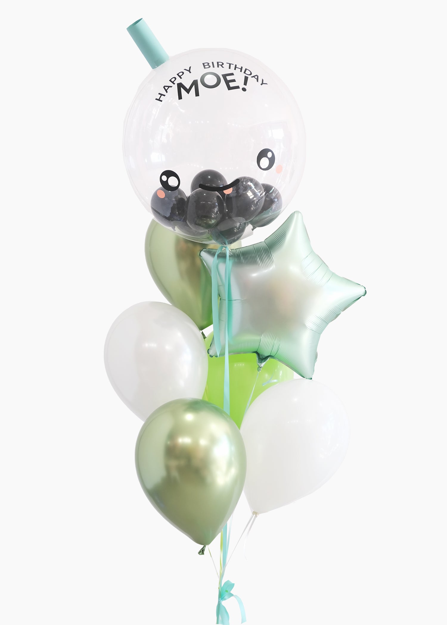 Boba Balloongram in Blueberry Slushie