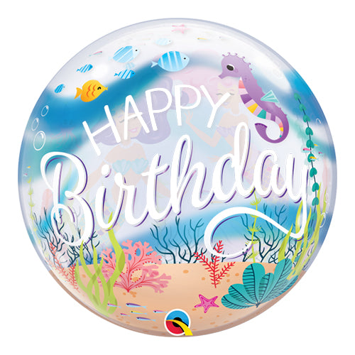 Mermaid Birthday Balloon Bubble