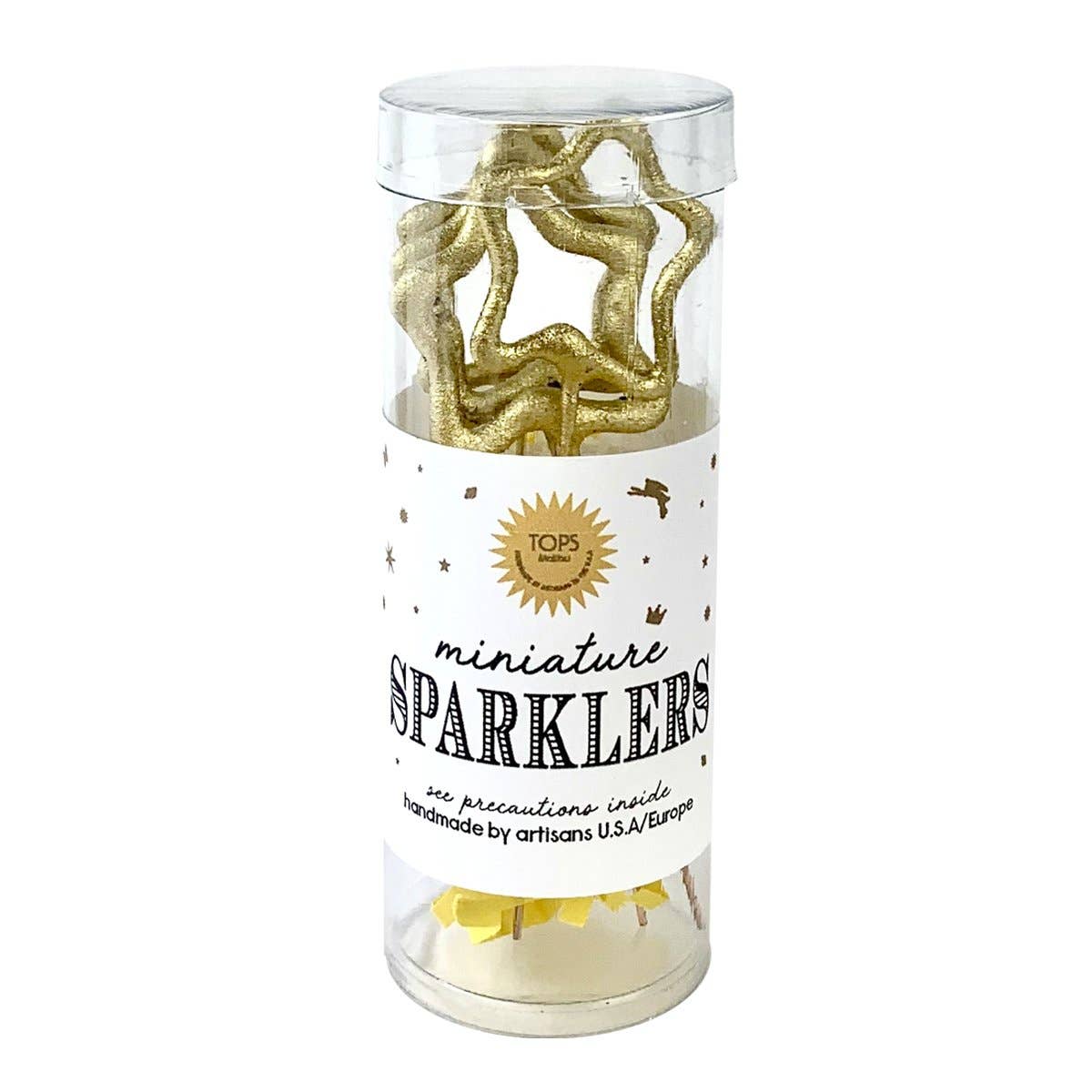 gold mini sparkler stars