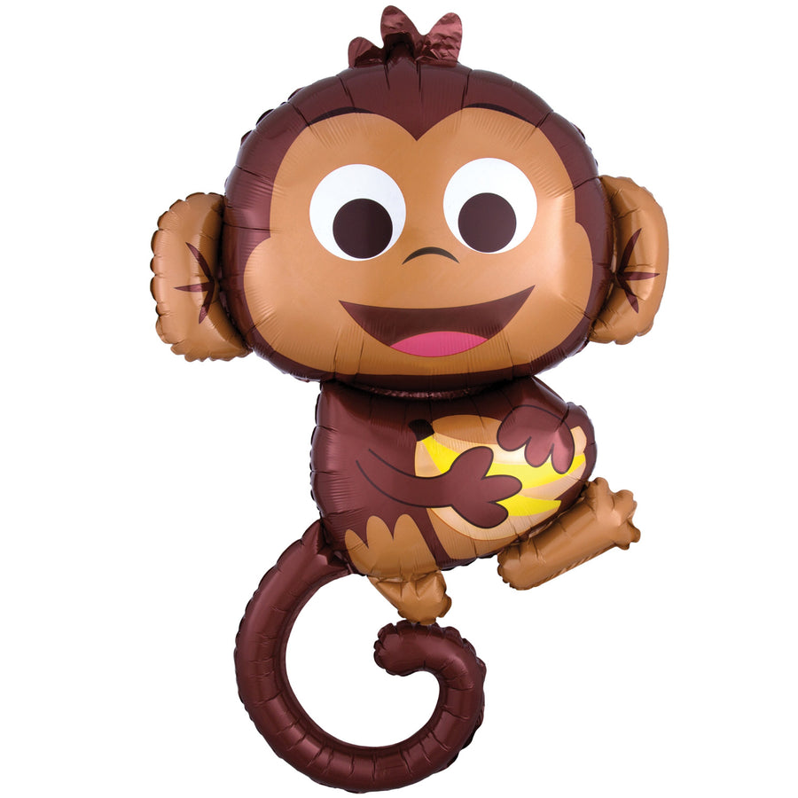 smiling monkey balloon