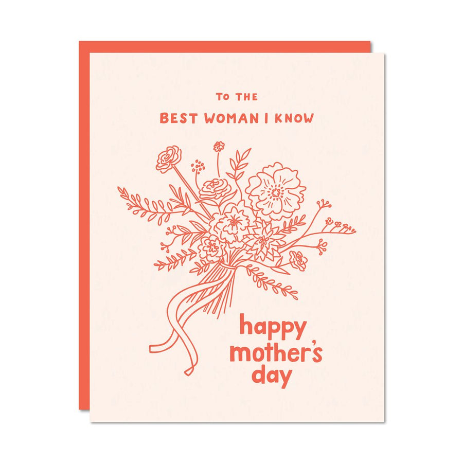 to the best woman I know happy mother's day greeting card