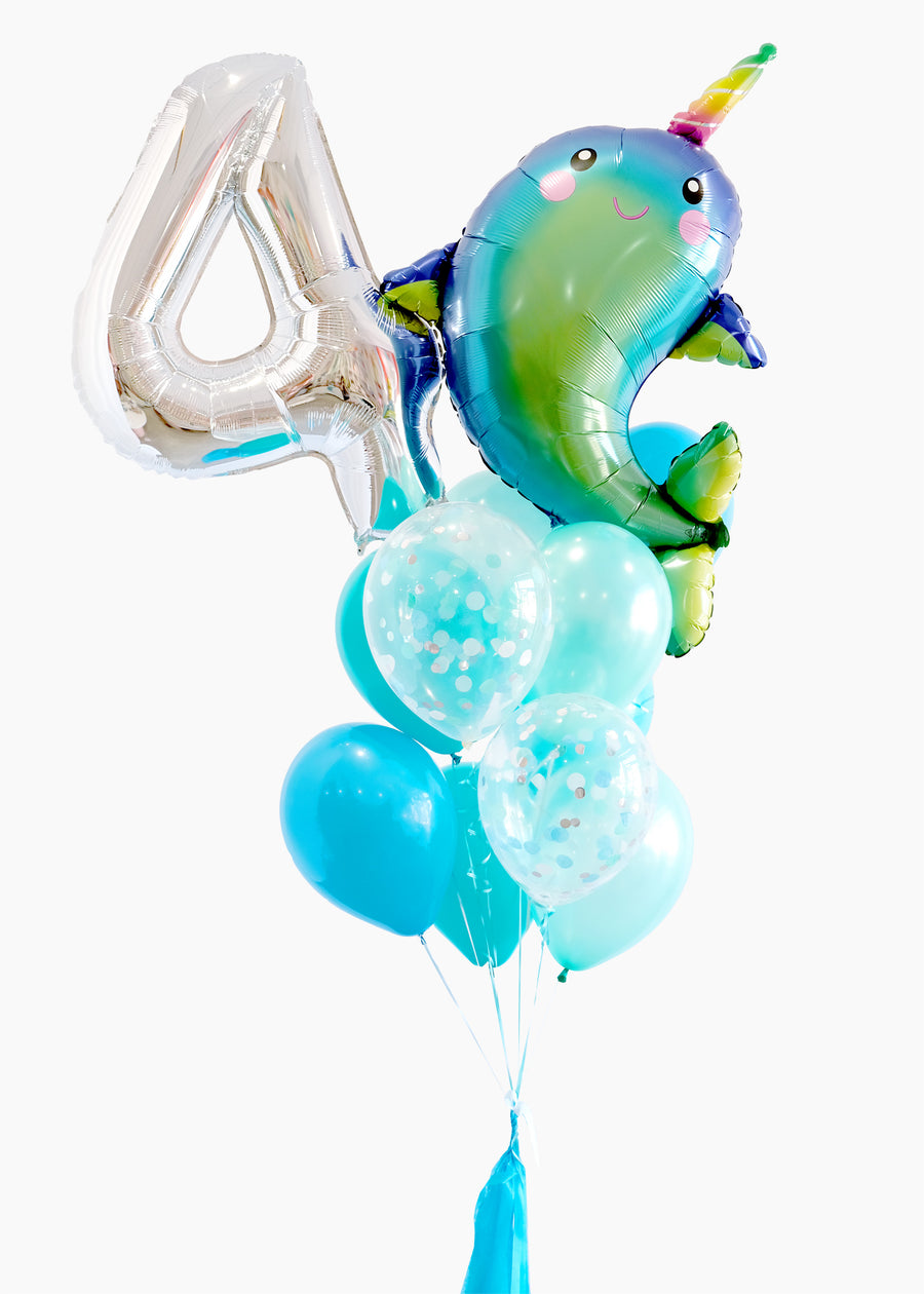 Narwhal Birthday Balloongram