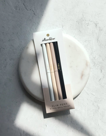 Neutral Matte Slim Pen Collection - Set of 4