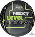 A round balloon with 'Next Level Birthday' text and gaming-themed graphics, including a game controller and game symbols.