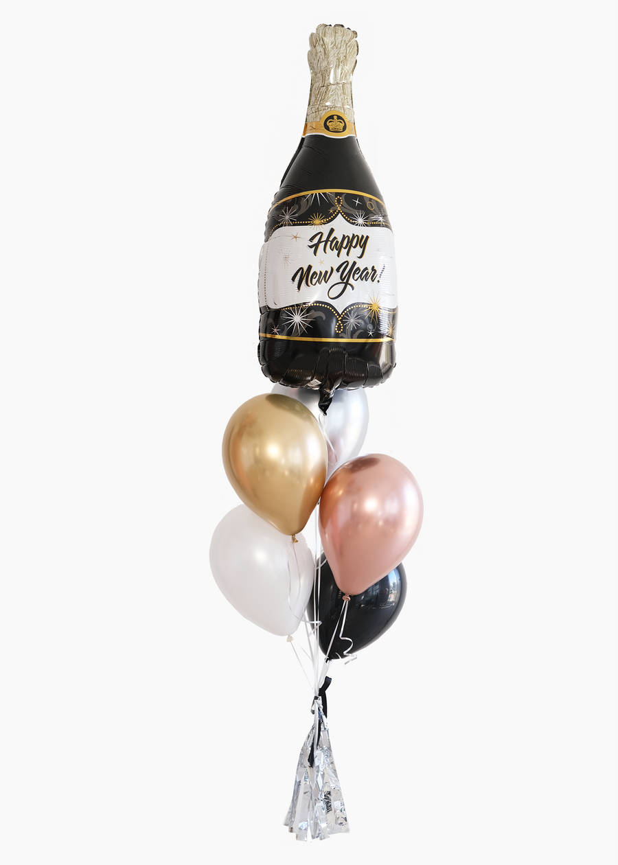 Champagne Bottle NYE Balloon Bouquet | Mini