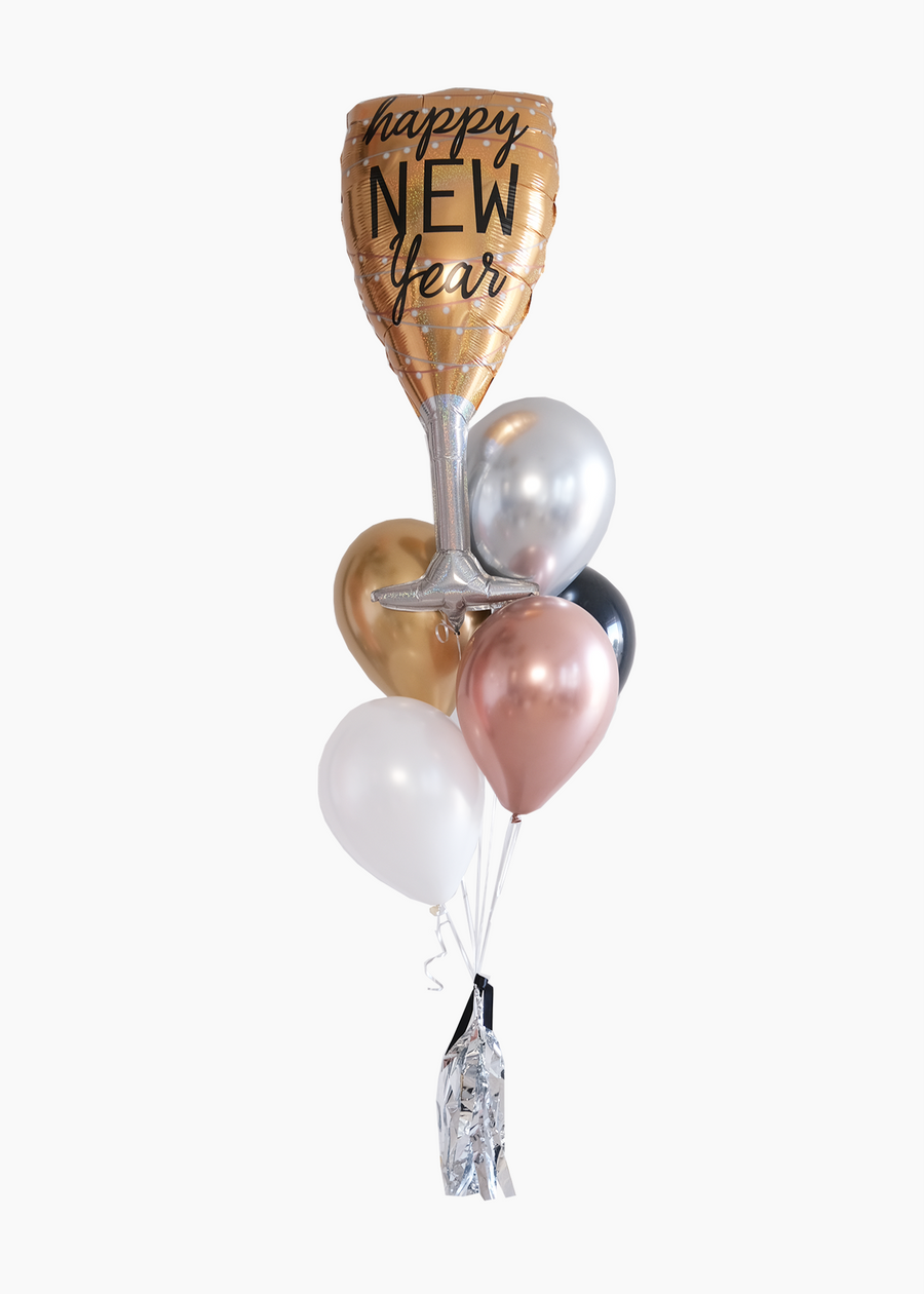 Champagne Glass NYE Balloon Bouquet | Mini