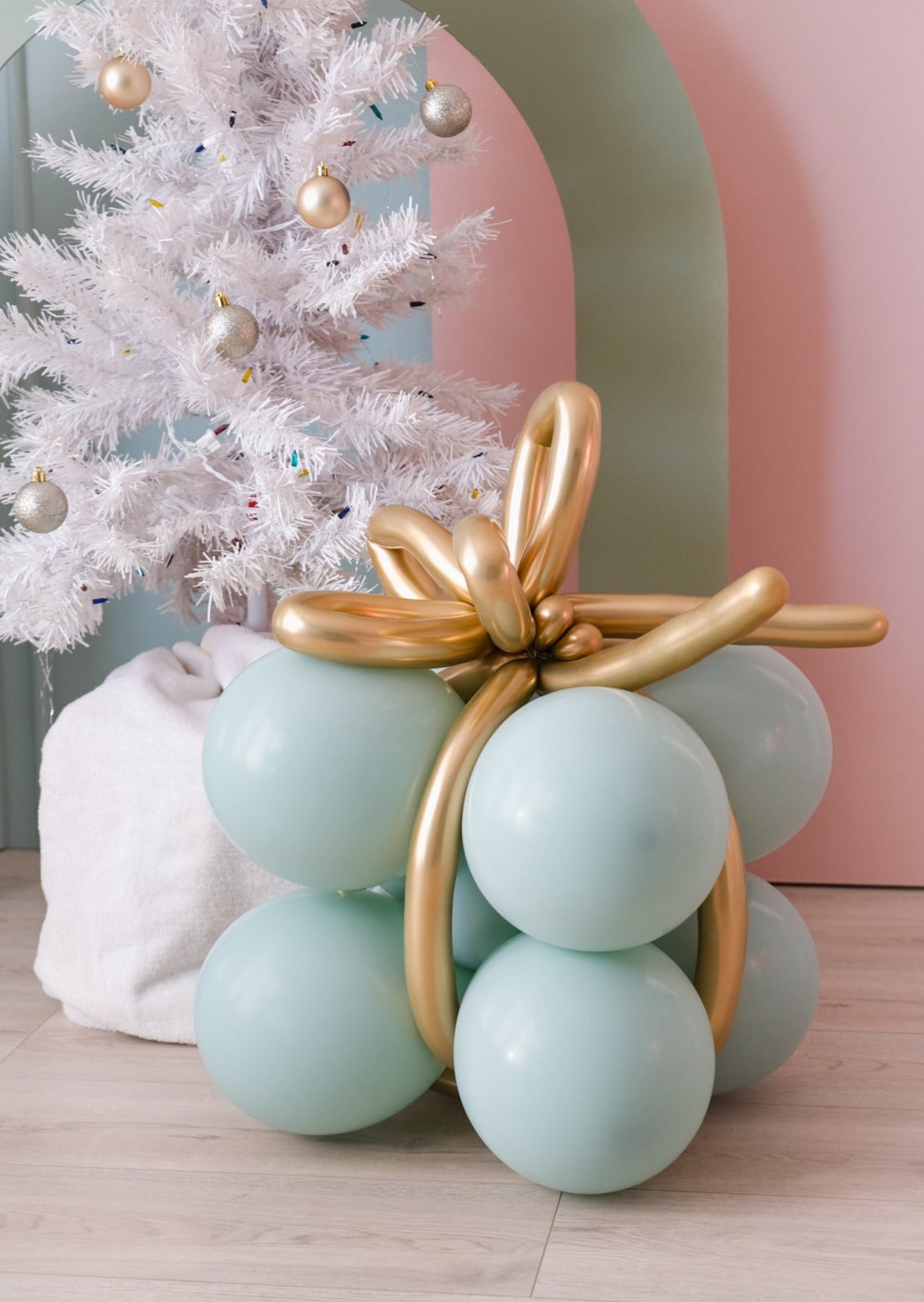 Harun_Balloon　A883★逸品‼️クリスマス‼️2m10cm Christmas Balloon Arch Bonropin Christmas Balloon Garland Arch Kit