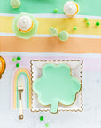 Pastel Clover Shaped Plates