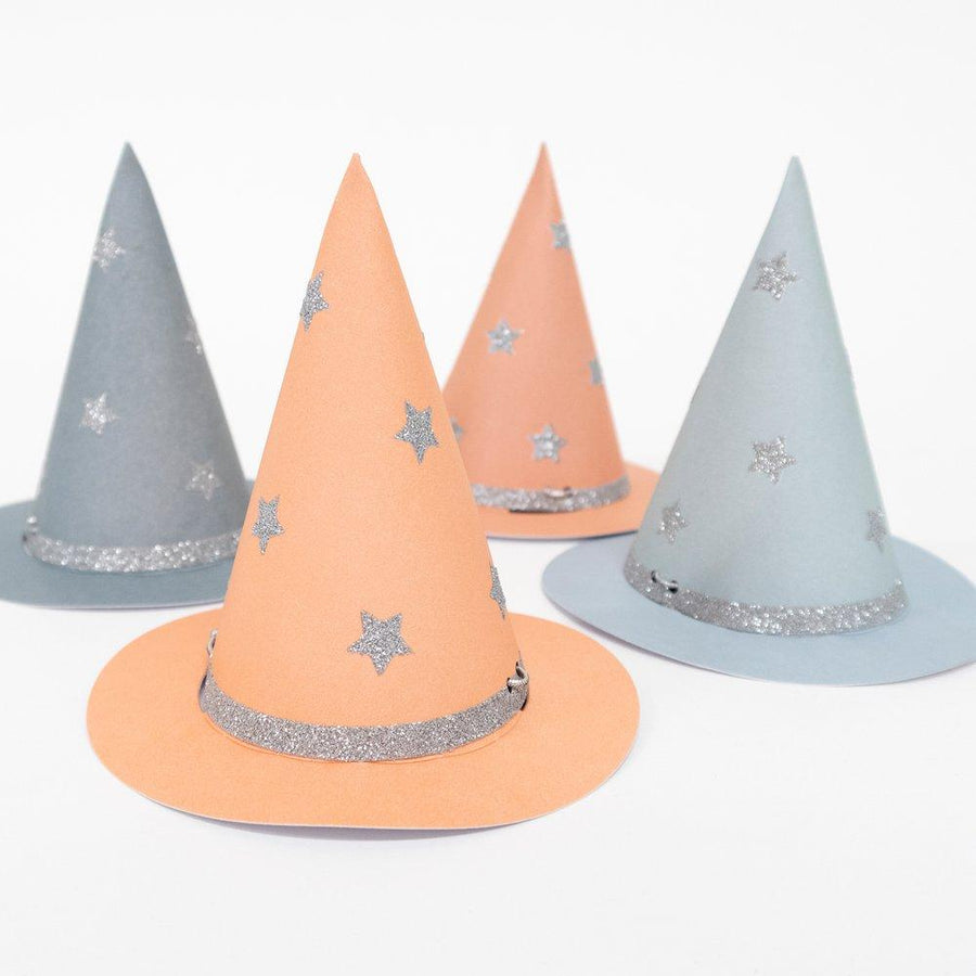Pastel Halloween Mini Witch Hats - Set of 8