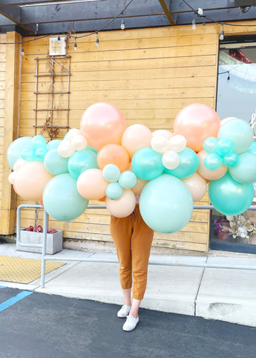 Peachy Mint Balloon Garland To-Go