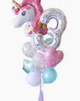Pink Unicorn Birthday Balloongram