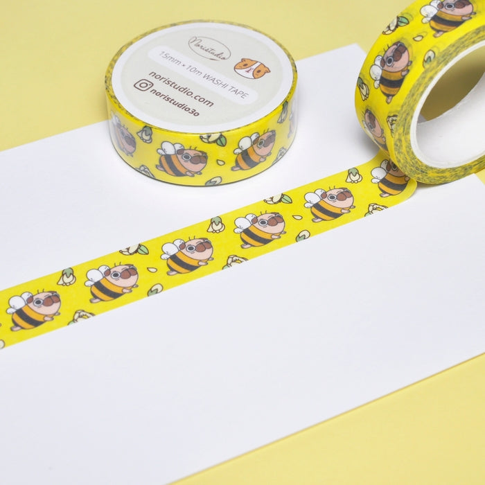 Pug Bee Washi Tape