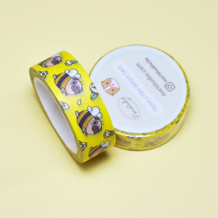 Pug Bee Washi Tape