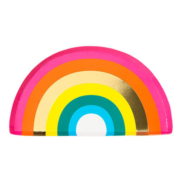 bright rainbow plate