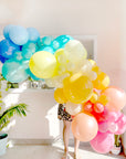 Rainbow Gradient Balloon Garland To-Go