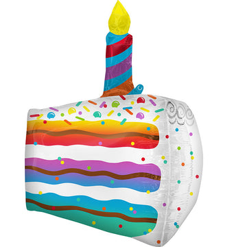Rainbow Cake Slice Balloon