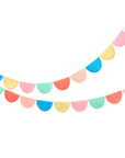 Rainbow Tissue Paper Scallop Garlands