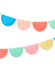 Rainbow Tissue Paper Scallop Garlands