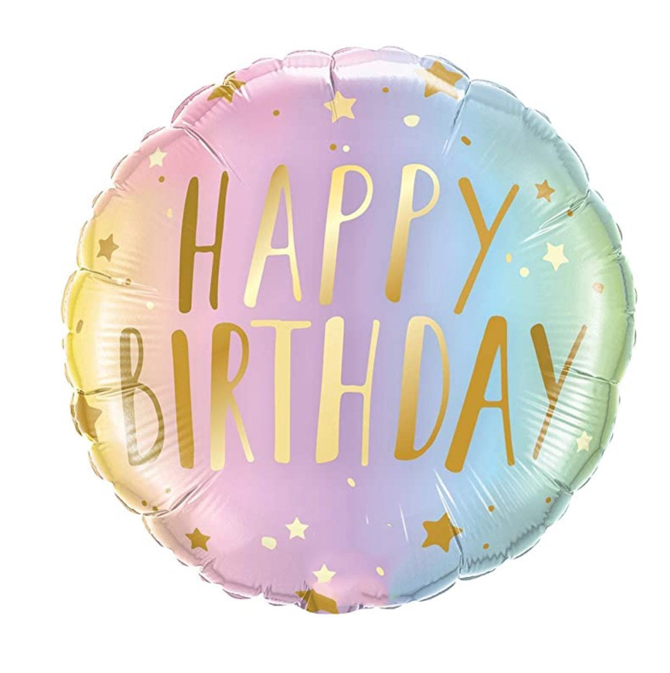 Happy Birthday Rainbow Ombre Small Balloon
