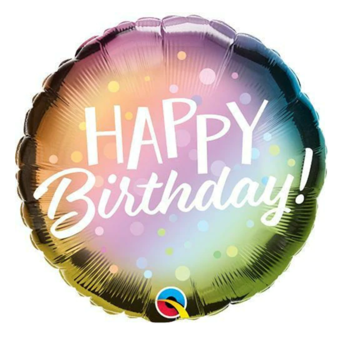 Rainbow Ombre Birthday Small Balloon
