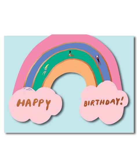Rainbow-Shaped Birthday Card