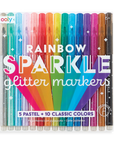 Rainbow Sparkle Glitter Markers