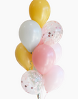 retro daisy latex balloons
