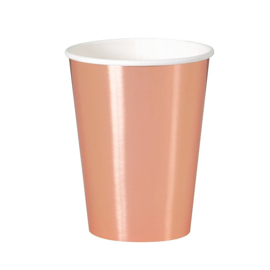 rose gold paper cup