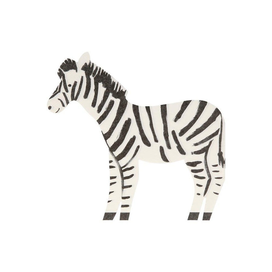 safari zebra napkins