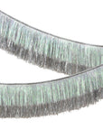 Tinsel Fringe Garland - Silver Iridescent