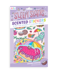 sleepy sloths scented stickers