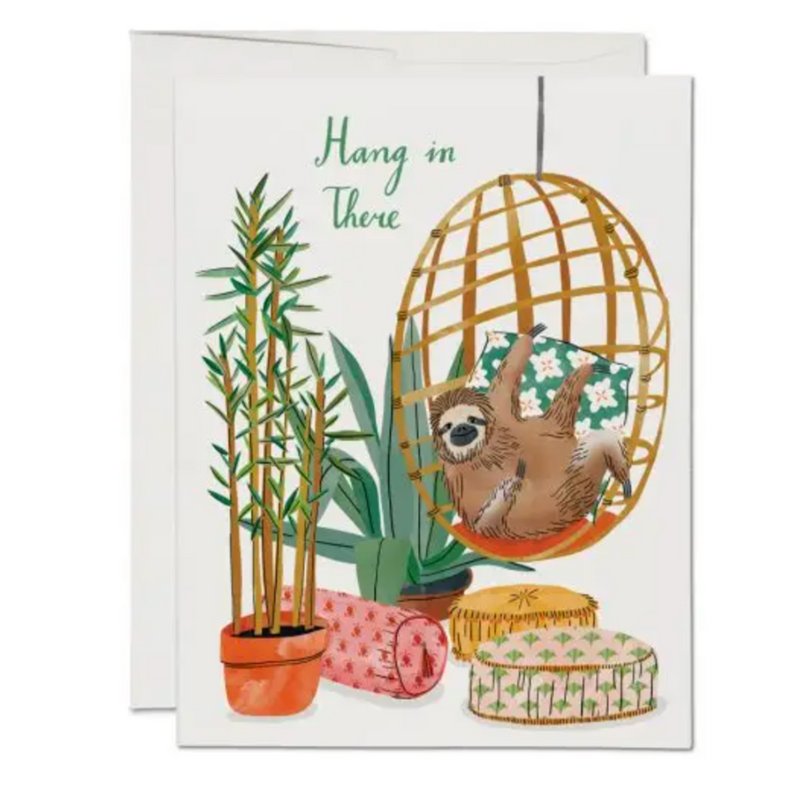 Sloth Hang In There Card