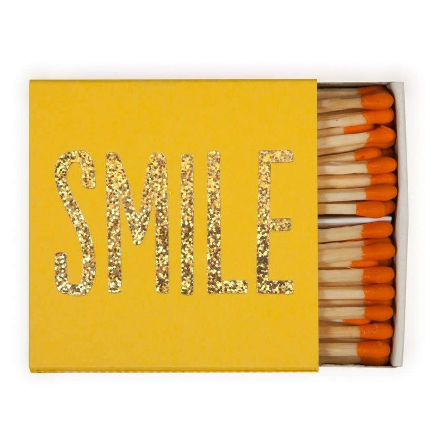 smile yellow matchbox matches