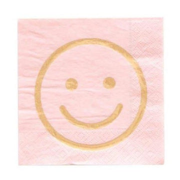 Happy Face Pink Napkins