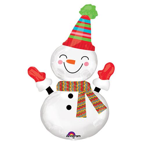 Smiley Snowman Balloon