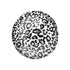 A leopard printed round orb balloon
