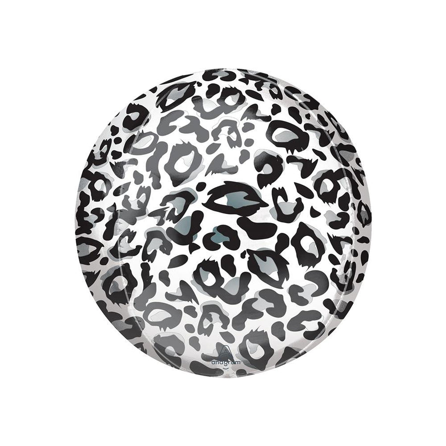 Snow Leopard Print Orb Balloon